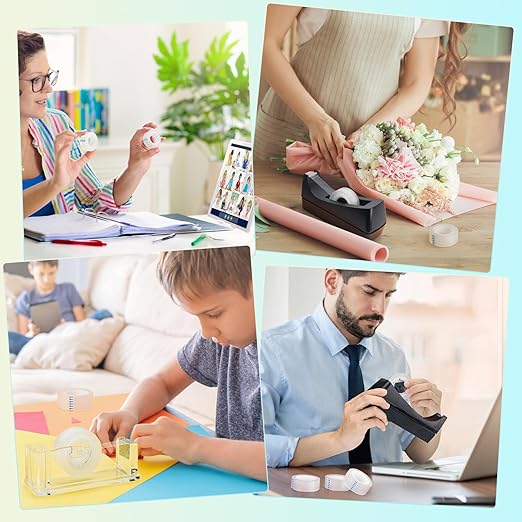 OWLKELA 24 Rolls Transparent Tape Refills, Clear Tape, All-Purpose Transparent Glossy Tape for Office, Home, School