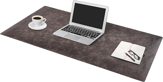 Node Leather - Genuine Leather Desk Mat - Executive Real Leather Desk Pad - Large (18 3/4" X 35 3/4") | Non-Slip Desk Blotter