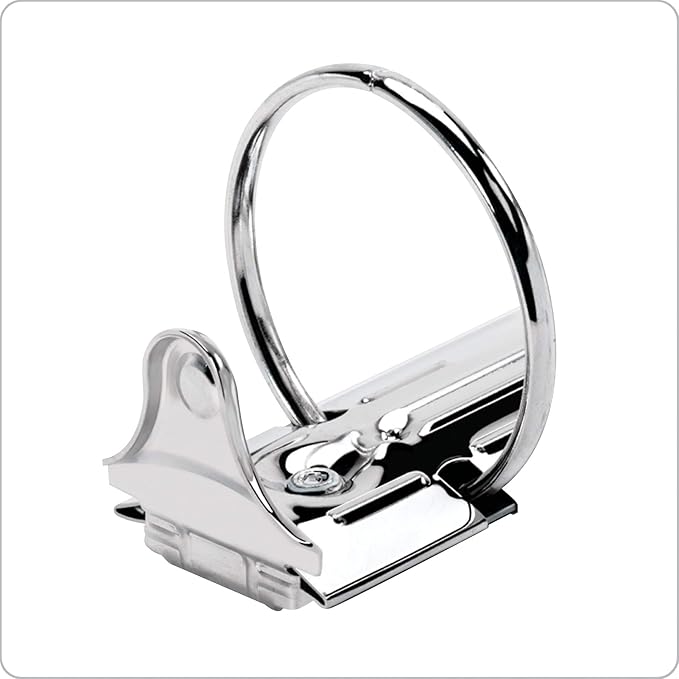 Cardinal 3 Ring Binders, Round Rings, Holds 350 Sheets, ClearVue Presentation View, Non-Stick, Assorted Colors (79550), 1.5 Inch (Pack of 4)