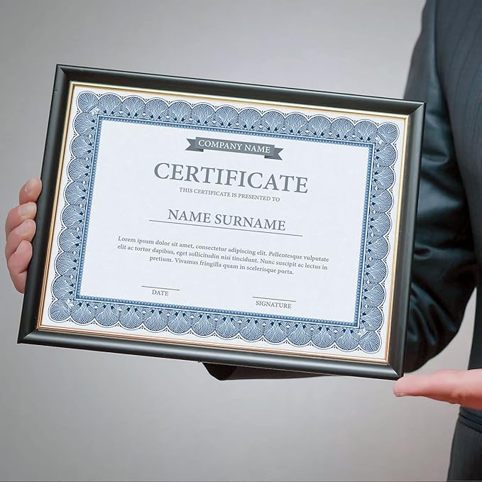 Elite Blue & Blue Parchment Certificate Papers - Pack of 25, Laser & Inkjet Printer Compatible, for Office, Business Awards, Graduation, School Diplomas, 8-1/2" x 11" on 70 lb. Text Stock