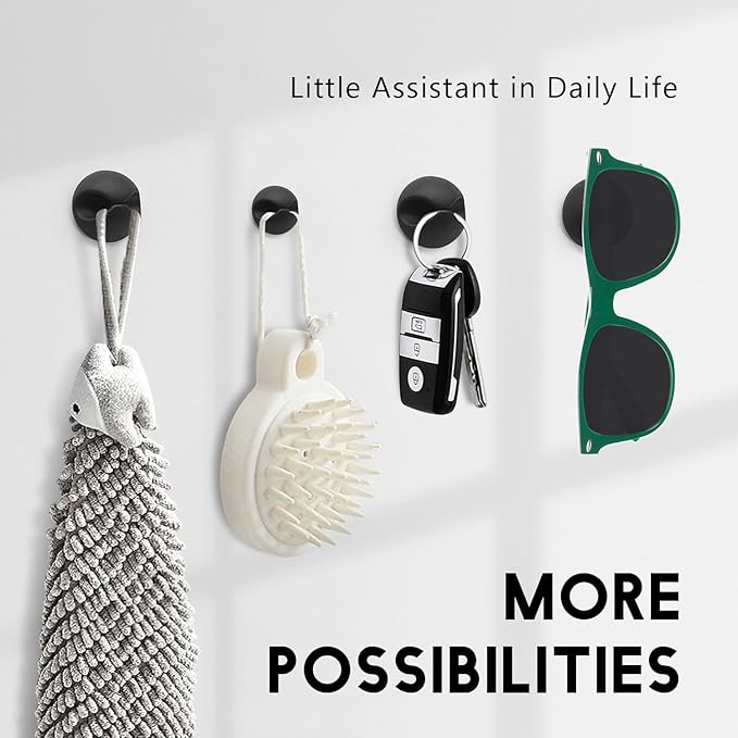 SmiLife Black Cable Clips 9 PCS, Adhesive Cable Organizer Phone Charging Cord Holder, Wire Organizer for Desk