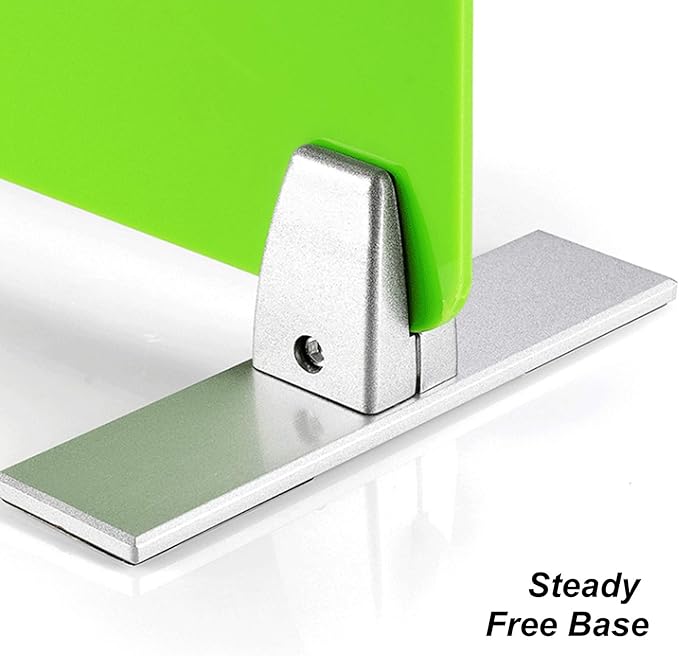 Sneeze Guard Clamp Bracket 4 Pcs Shield Base for Countertops, Heavy Duty Aluminum Partition Stand for Clear Acrylic Desktop Reception