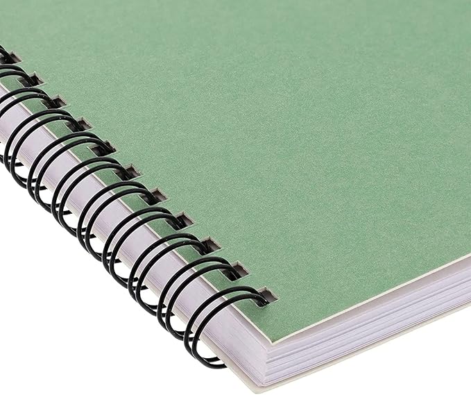 5 Pack 6x8 inch Spiral Journals, Small Notebooks Bulk with 120 Lined Pages for Work, Students, School, Writing (5 Colors Kraft Paper Covers)