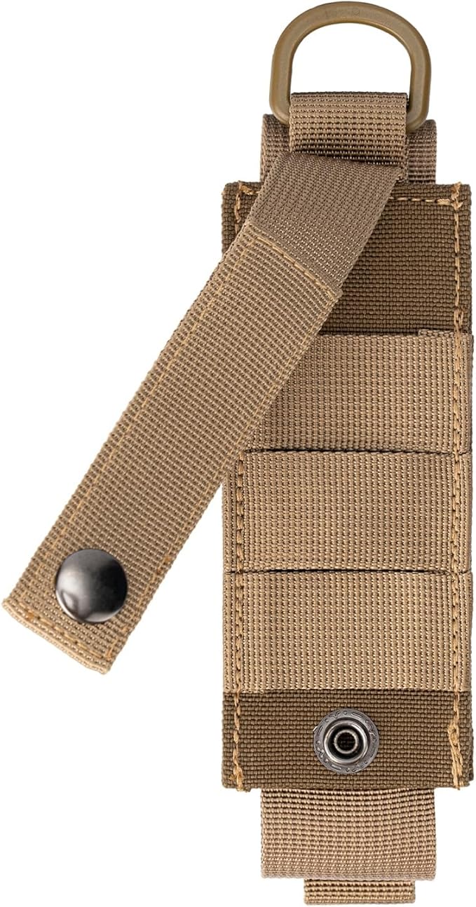 Tactical Flashlight Holster MOLLE Torch Holder MK4 OC/Mace Pepper Spray Canister Carrier EDC Flash Light Pouch Multitool Case with Strap&Snap Clip for Duty/Combat Belt Backpack Vest Chest Rig