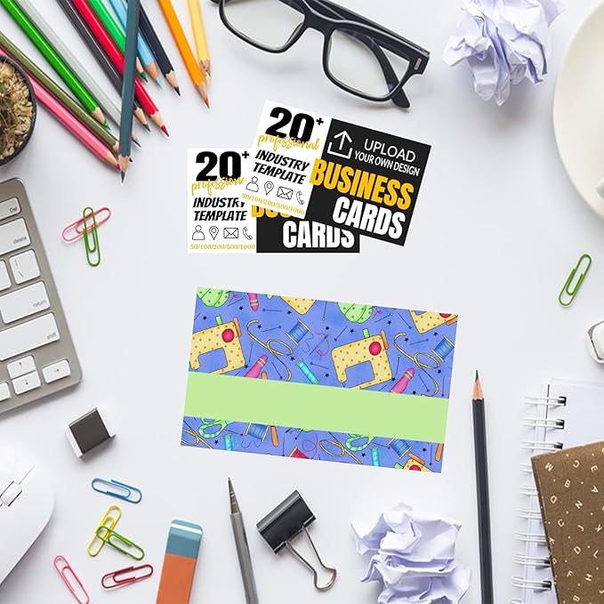 Custom Business Cards Double-Sided Personalized Stationery | Professional 300GSM Matte Paper for Small Business | 3.5x2 Inch