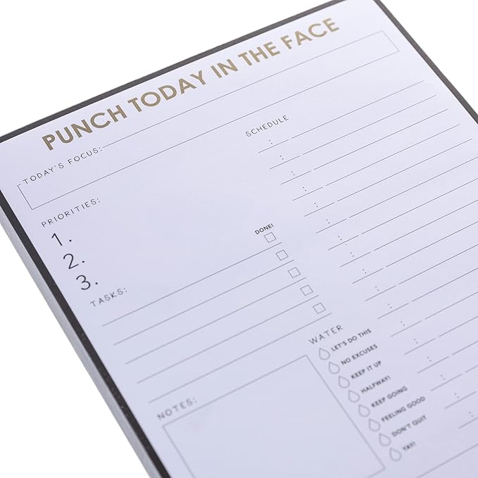 Graphique Punch Today To-Do List Notepad | 150 Tear-Away Sheets | Task Planner | Daily Organizer | Memo Writing Pad | Priority Checklist | Undated | 6' x 8'