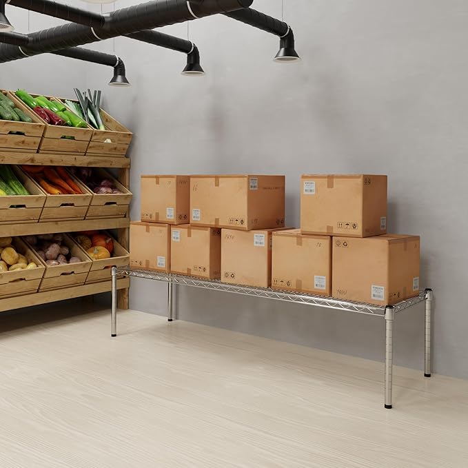 Regal Altair 18" Deep x 60" Wide x 14" Height Wire Shelving Kit | 1-Tier | NSF Commercial Storage Rack Unit