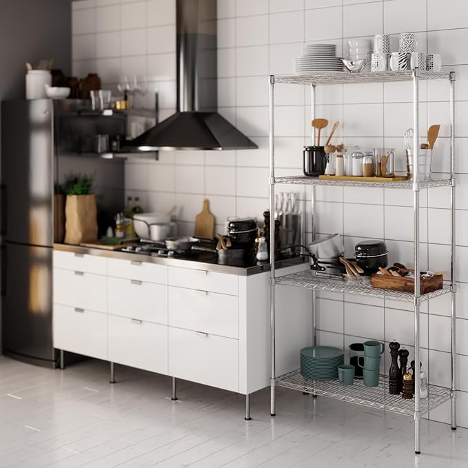 Regal Altair 18" Deep x 36" Wide x 74" Height Wire Shelving Kit | 4-Tier | NSF Commercial Storage Rack Unit