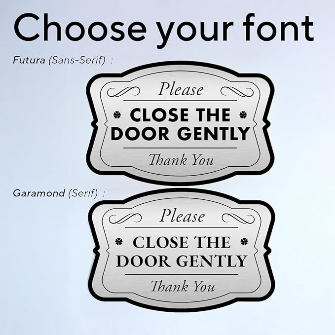 Custom Decorative Outdoor, Personalized Aluminum Signs - 10x7 In, Made in USA, Waterproof, Metallic Silver Driveway Signs