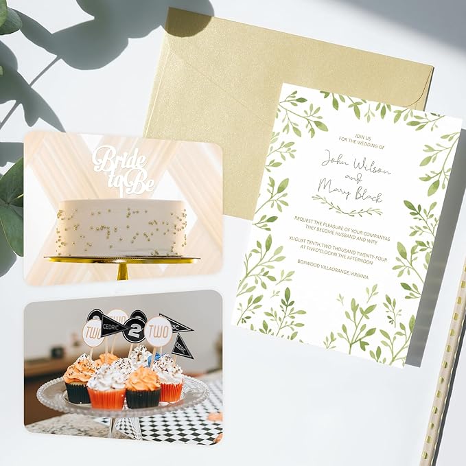 110lb White Cardstock 8.5x11, Goefun 100 Sheets Heavyweight White Card Stock 300 GSM for Invitations, Menus, Poster, DIY Card
