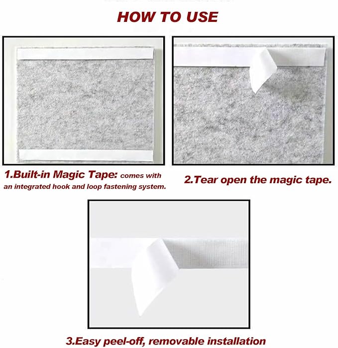 Large Felt Wall Tiles Cork Boards for Office Cubicle, 35"x23.6" Felt Photo Board Bulletin Tiles Pin Board for Walls Home Decor, Noise Reduction Boards Panels Fors Notes Memos, 6-Pack, Purple