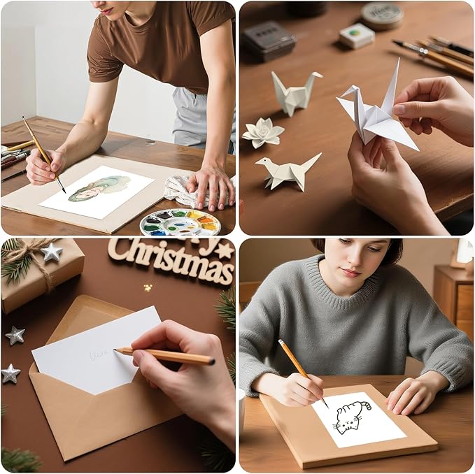 330 Sheets of Cardstock 5 x 7, Heavyweight Cover Cardstock Printer Paper Compact Size, 190 gsm Bright White Card Stock Paper for DIY, Professional Printing, Wedding Invitations, Office Cards & Crafts