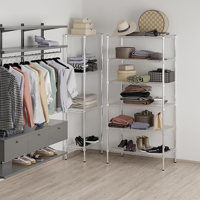 Regal Altair 21" Deep x 36" Wide x 74" Height Wire Shelving Kit | 6-Tier | NSF Commercial Storage Rack Unit