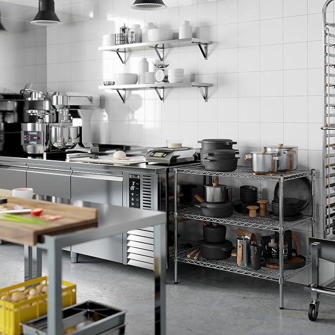Regal Altair 21" Deep x 36" Wide x 34" Height Wire Shelving Kit | 3-Tier | NSF Commercial Storage Rack Unit