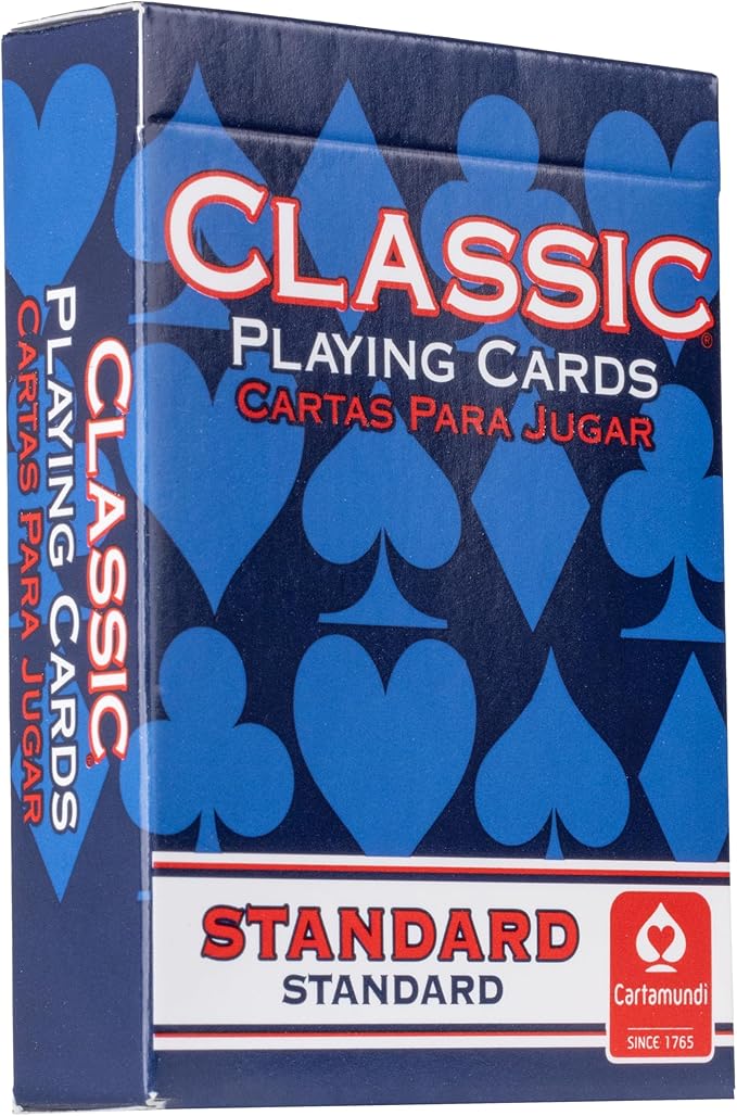 Classic Playing Cards 12 Pack, Standard Index, Red and Blue Casino Quality Bulk Playing Card Decks, Bulk Playing Cards for Poker, Black Jack, Euchre, Card Games, and Family Game Night