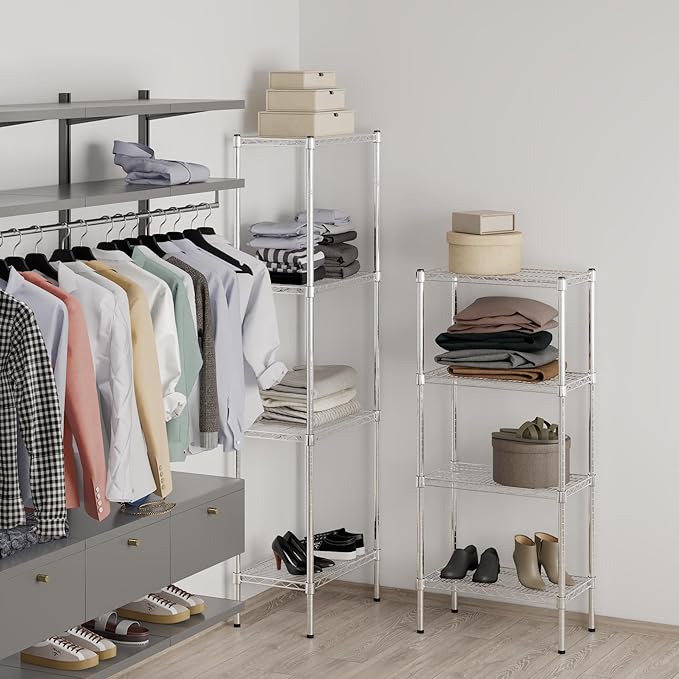 Regal Altair 14" Deep x 24" Wide x 54" Height Wire Shelving Kit | 4-Tier | NSF Commercial Storage Rack Unit