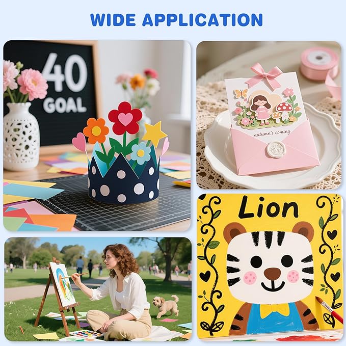 Colored Cardstock 8.5 x 11,200 Sheets Heavyweight Cover Cardstock Printer Paper 8.5 x 11, 190 gsm Card Stock Paper for DIY, Professional Printing, Wedding Invitations, Office Cards & Crafts