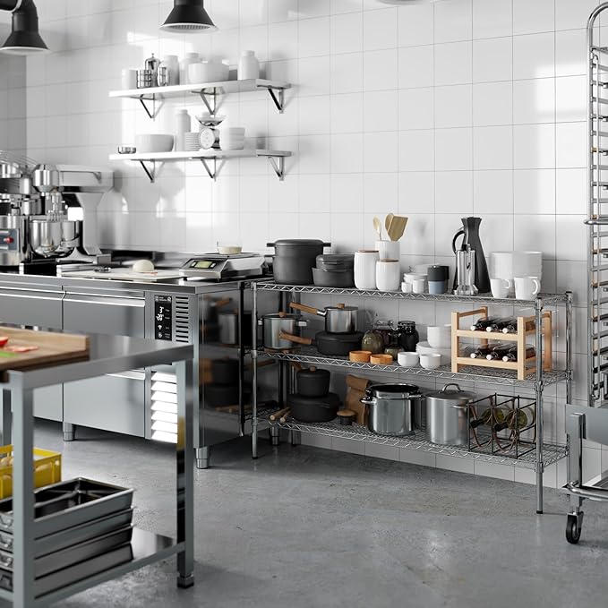 Regal Altair 14" Deep x 60" Wide x 34" Height Wire Shelving Kit | 3-Tier | NSF Commercial Storage Rack Unit