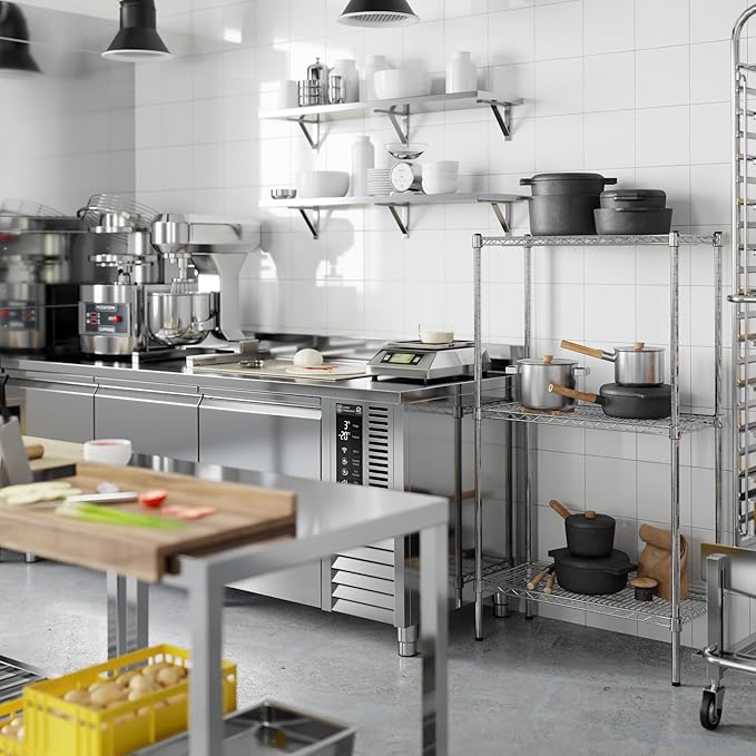 Regal Altair 14" Deep x 30" Wide x 54" Height Wire Shelving Kit | 3-Tier | NSF Commercial Storage Rack Unit