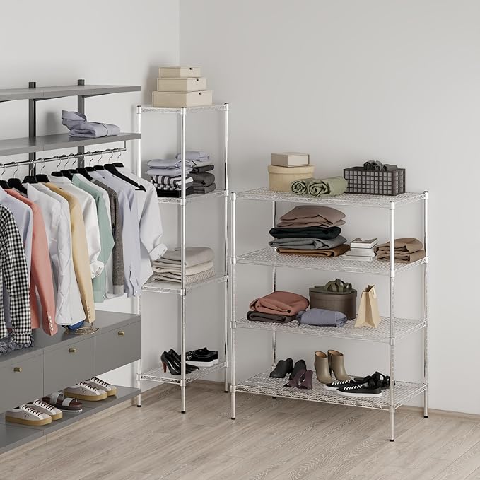 Regal Altair 24" Deep x 42" Wide x 54" Height Wire Shelving Kit | 4-Tier | NSF Commercial Storage Rack Unit