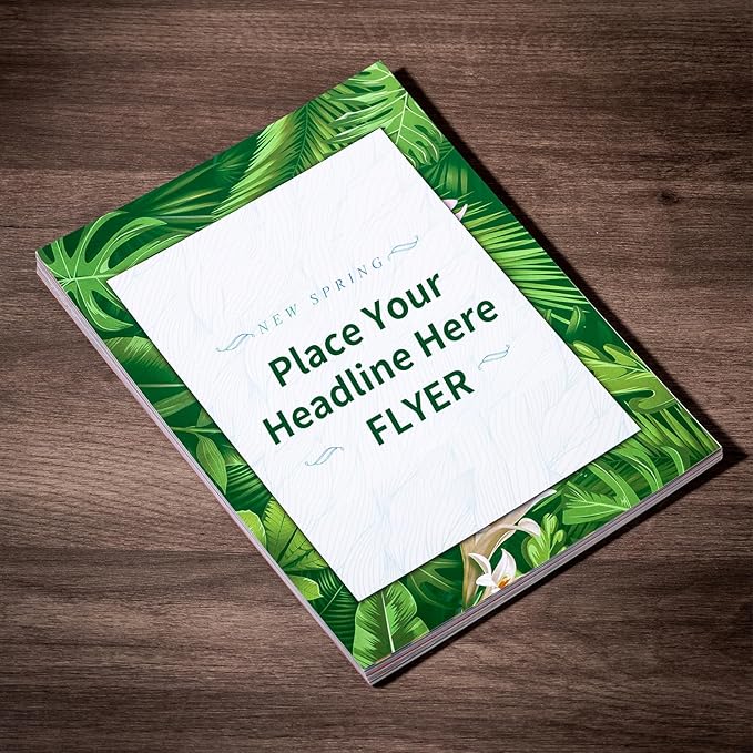 Custom Flyers for Business Personalized A6 Flyers with Your Photo Logo Text Glossy Paper Printing Flyers for Advertising, Customized printing on one or both sides (500, 1000, 2000 Sheets)