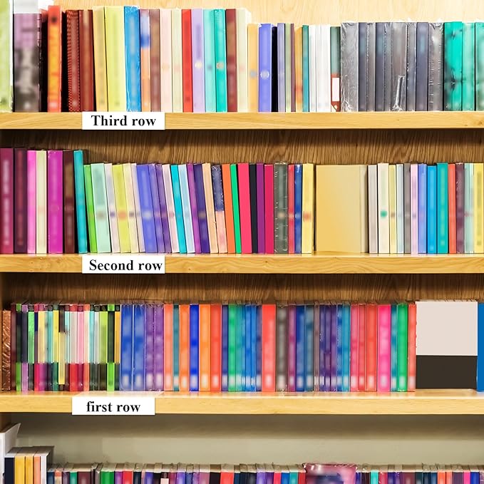 Containlol 15 Pieces Moveable Shelf Label Holders Clear Shelves Tags Moveable Library Markers Transparent Shelf Label Display Holder for Classroom Office Library Book Shelves(3.03 x 9.06 x 0.63 Inch)