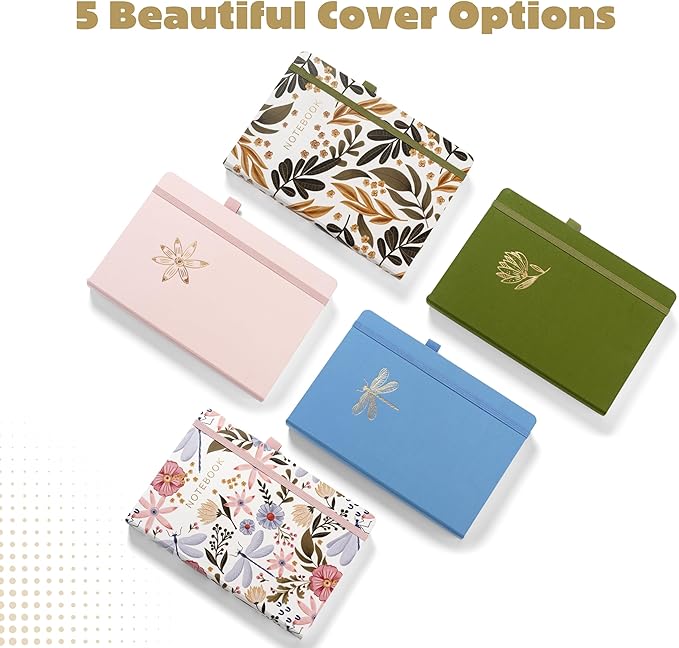 VIVID SCRIBBLES Dotted Journal – 160gsm Bleed Proof Thick White Paper – 200 Numbered Dot Grid Pages – 5.8 x 8.3 inch Dotted Notebook