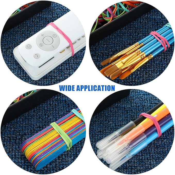 CYEAH 10PCS Colorful Rubber Band Ball, Assorted Color Rubber Bands Stretchable Rubber Band Balls, Stationery Holder Band Loops for Arts Crafts Document Office Supplies Organizing