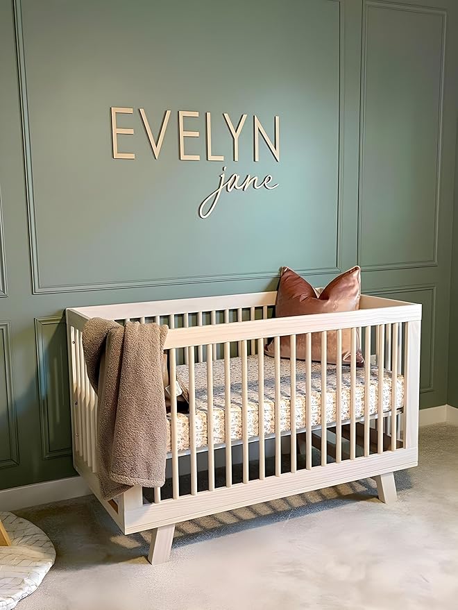 Personalized Nursery Name Sign - Custom Wooden Name Signs for Kids Room, Personalized Name Sign for Nursery - Perfect Baby Gift & Wall Name Decoration (NA31)