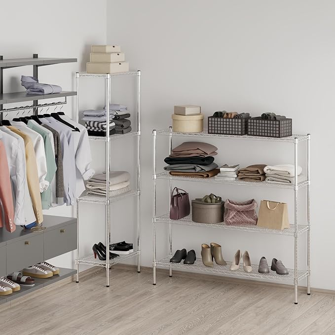 Regal Altair 14" Deep x 54" Wide x 54" Height Wire Shelving Kit | 4-Tier | NSF Commercial Storage Rack Unit