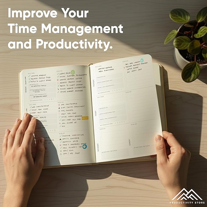 Undated, 2026 Planner, 5.8” x 8.3” - The #1 Productivity Planner to Achieve Your 2026 Goals - Planner 2026-2027 by PRODUCTIVITY STORE (A5, CREAM)