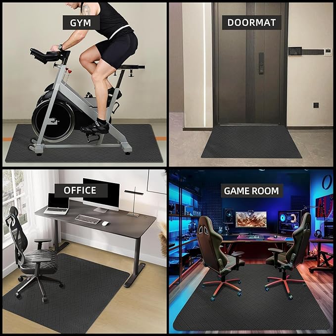 Gaming Chair Mat for Hard Floor, 75"x60" Large Computer Chair Mat, Multi-Purpose Desk Floor Protector for Work, Home, Gaming