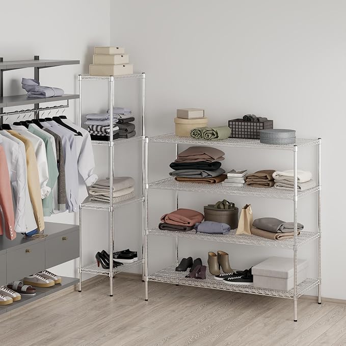Regal Altair 24" Deep x 54" Wide x 54" Height Wire Shelving Kit | 4-Tier | NSF Commercial Storage Rack Unit