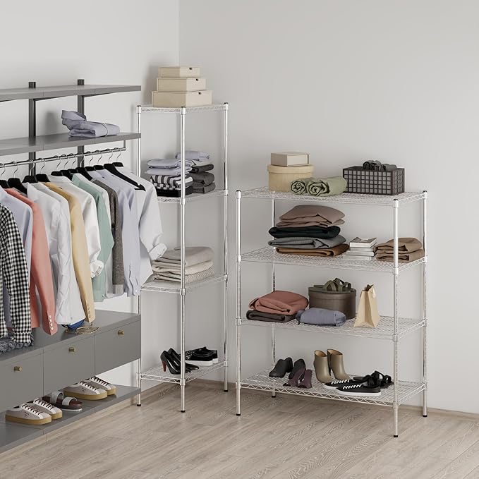 Regal Altair 21" Deep x 42" Wide x 54" Height Wire Shelving Kit | 4-Tier | NSF Commercial Storage Rack Unit