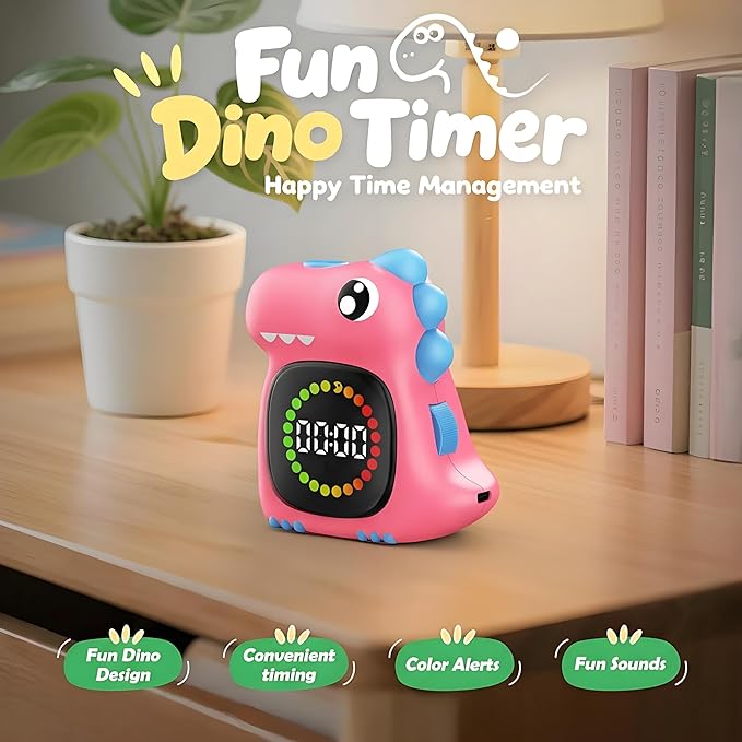 Doli Yearning Visual Timer for Kids, 99 Minute Digital Cute Kids Visual Timer Classroom Timer for Home School Study Teaching Time Management