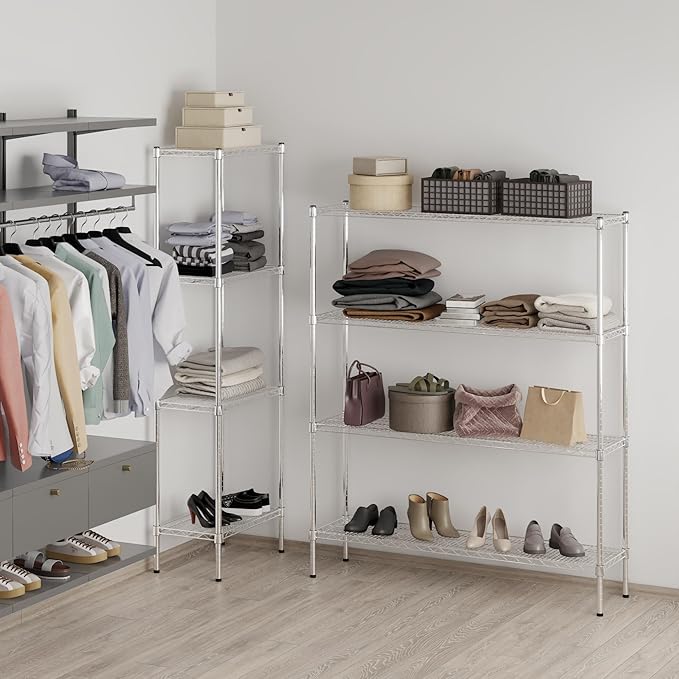 Regal Altair 14" Deep x 54" Wide x 64" Height Wire Shelving Kit | 4-Tier | NSF Commercial Storage Rack Unit