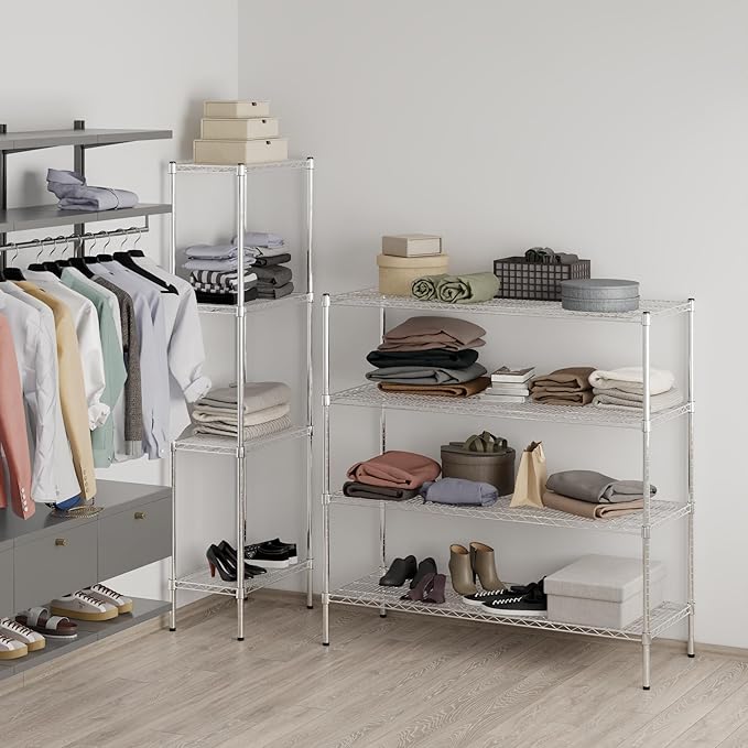 Regal Altair 21" Deep x 54" Wide x 54" Height Wire Shelving Kit | 4-Tier | NSF Commercial Storage Rack Unit