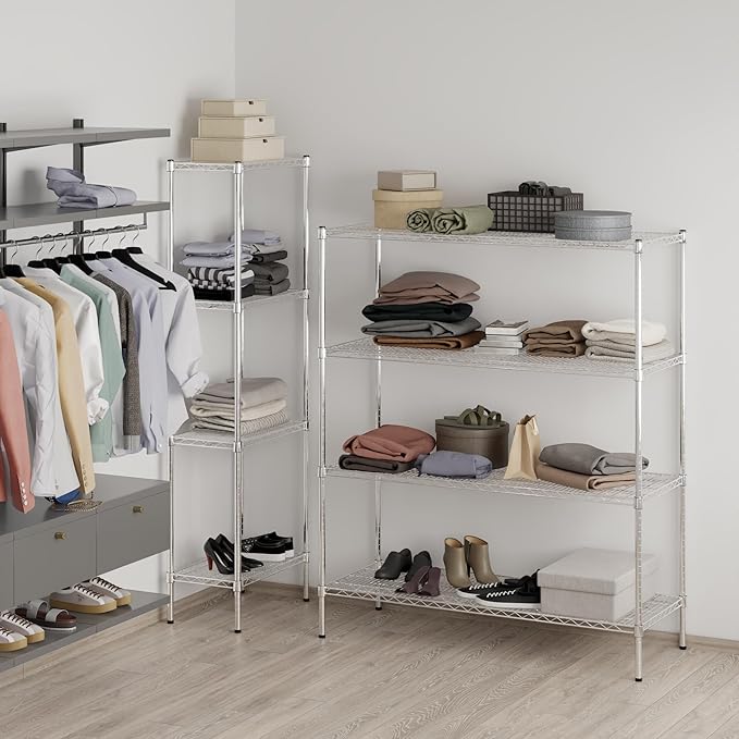 Regal Altair 21" Deep x 54" Wide x 64" Height Wire Shelving Kit | 4-Tier | NSF Commercial Storage Rack Unit