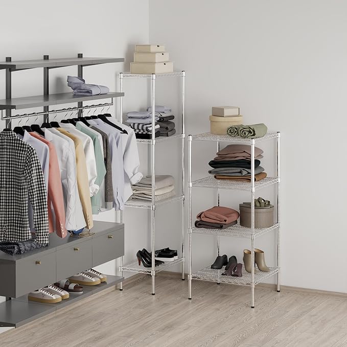 Regal Altair 24" Deep x 24" Wide x 54" Height Wire Shelving Kit | 4-Tier | NSF Commercial Storage Rack Unit