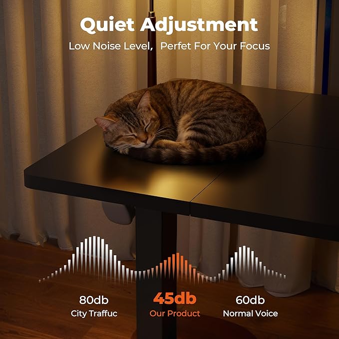 FitStand Adjustable Standing Desk, Large 79x31 Inches Standing Desk with Cable Management, Home Office Computer Desk with Memory Preset & Charging USB Port & Sedentary Reminder