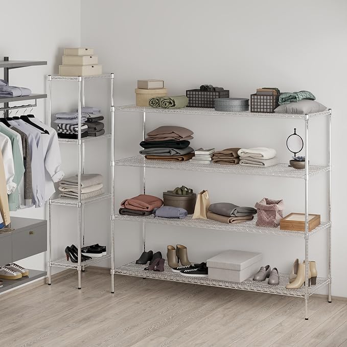Regal Altair 24" Deep x 72" Wide x 64" Height Wire Shelving Kit | 4-Tier | NSF Commercial Storage Rack Unit