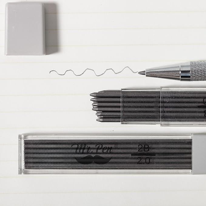 Mr. Pen- 96 Pack Extra Bold 2mm Pencil Lead Refills for Mechanical Pencils