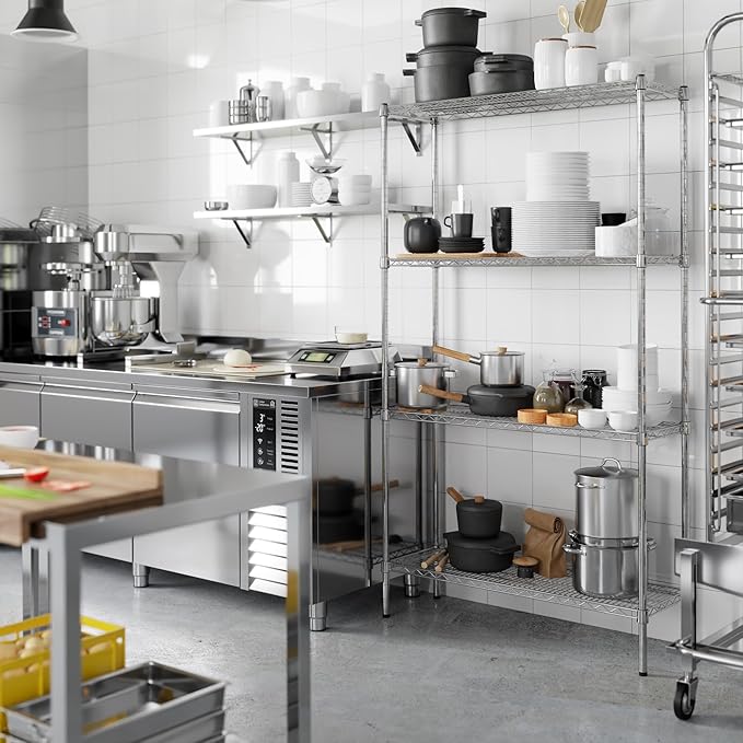 Regal Altair 14" Deep x 42" Wide x 74" Height Wire Shelving Kit | 4-Tier | NSF Commercial Storage Rack Unit