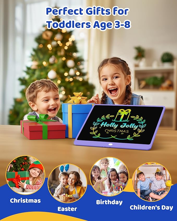KOKODI LCD Writing Tablet for Kids 16 Inch Colorful Doodle Board, Electronic Drawing Tablet Drawing Pad for Kids, Educational and Learning Kids Toys Gifts for 3 4 5 6 7 8 Year Old Boys and Girls