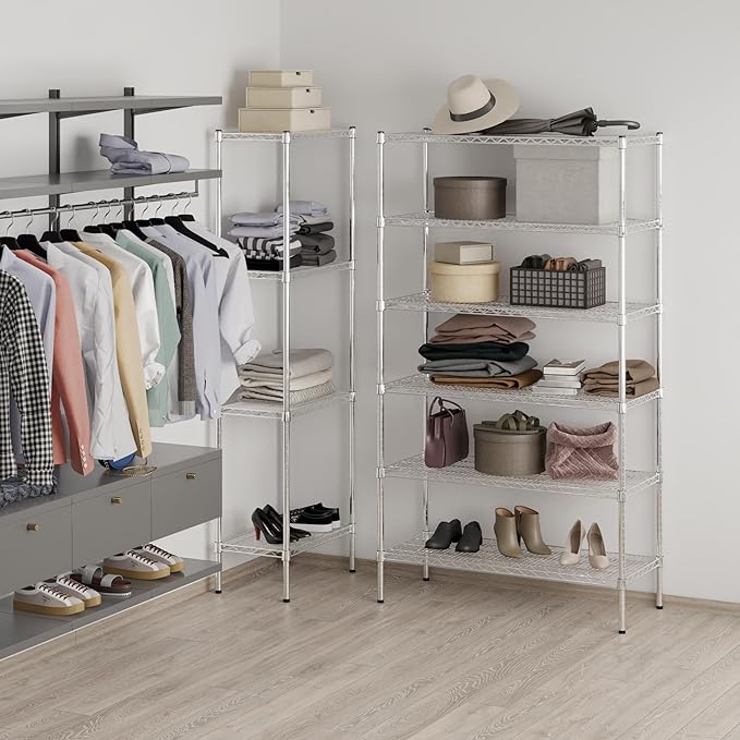Regal Altair 18" Deep x 42" Wide x 74" Height Wire Shelving Kit | 6-Tier | NSF Commercial Storage Rack Unit