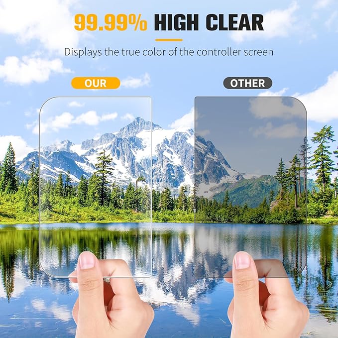 GEORDGY Screen Protector Reolacement for Kodak Slide N Scan, Clear HD Tempered Glass Protective Film, Scratch Resistant Anti-Fingerprint Screen Tempered Film - 2 Pack