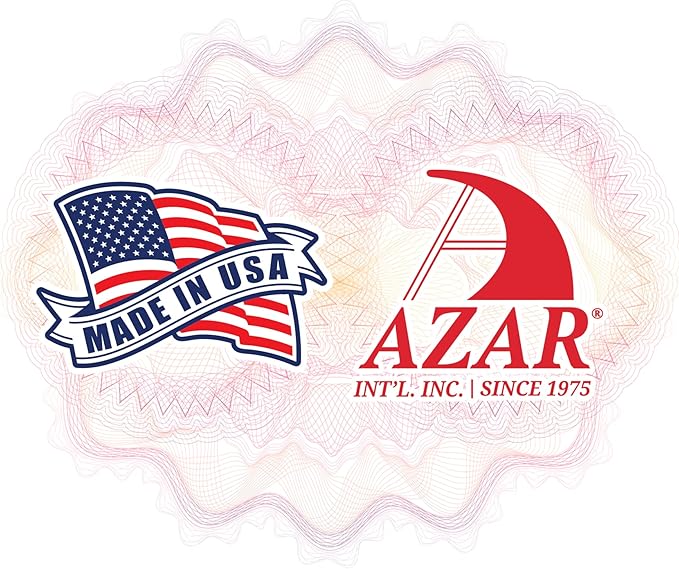 Azar Displays 193732 8.5" W x 11" H 3-Sided Sign Holder with Revolving Base (White)