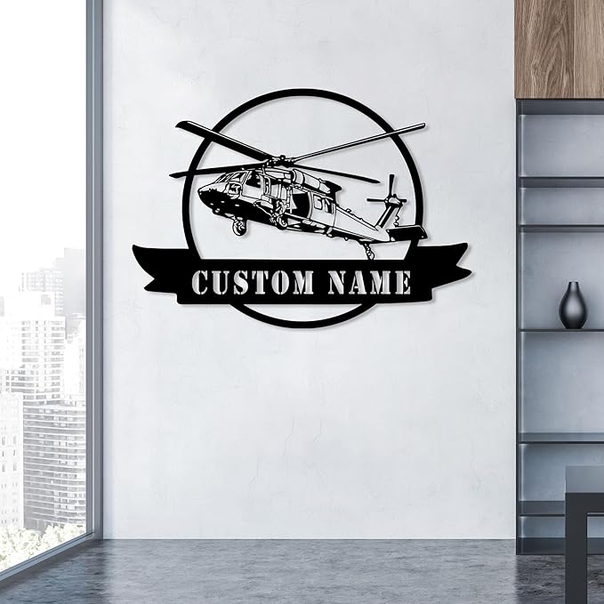 Personalized Metal Airplane Wall Art, Airplane Name Sign, Customized Pilot Name Sign, Airplane Hangar Sign Decor, Aviation Home Office Decor, Large Outdoor Decor, Pilot Gifts, Aircraft Lovers Gift