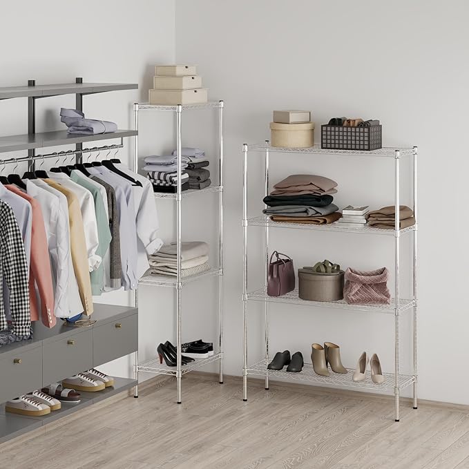 Regal Altair 14" Deep x 42" Wide x 64" Height Wire Shelving Kit | 4-Tier | NSF Commercial Storage Rack Unit