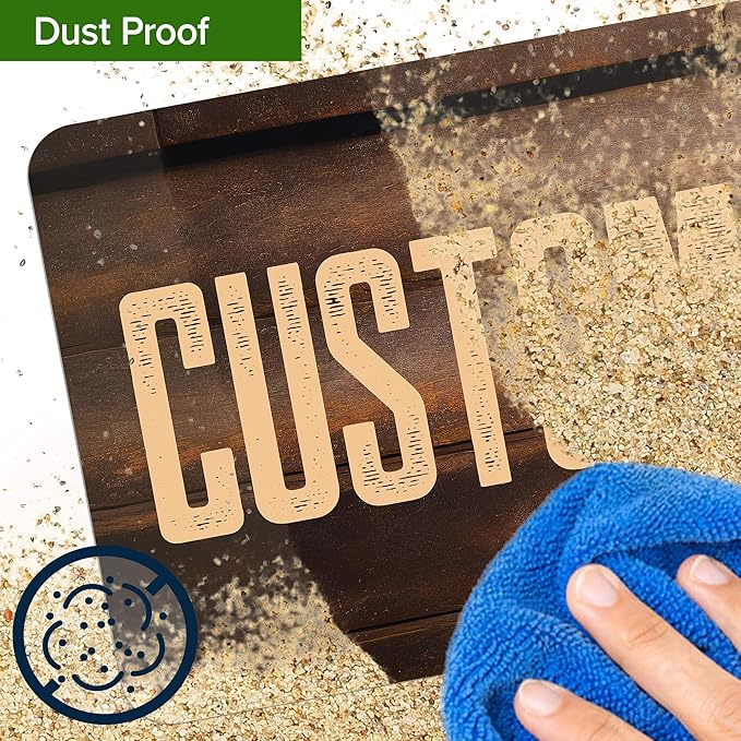 Custom Sign, Custom Street Sign, 11 Font Colors, 13 Font Styles, 4 Hole Options, 22 Sizes, 6x12 Inches, Rust Free DiBound, Fade Resistant, Made in USA by My Sign Center (Vintage Wood)